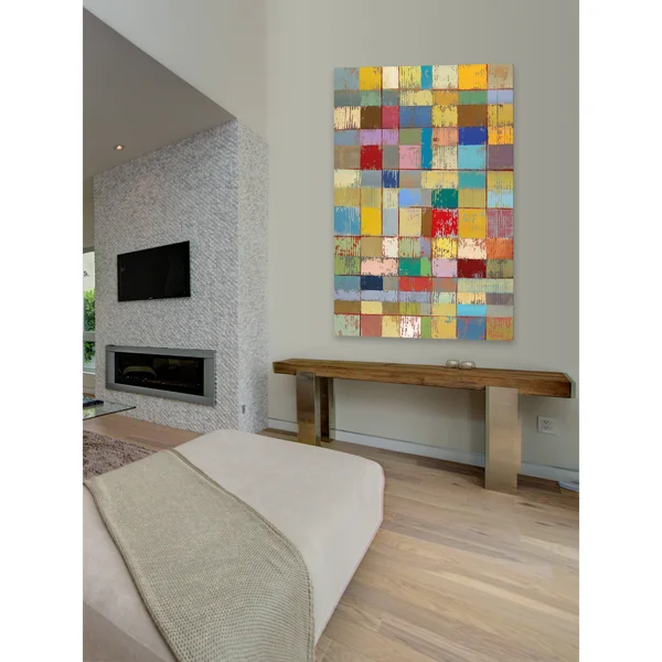 Marmont Hill Color Pattern II Painting Print on Wrapped Canvas, 16x22x24x22
