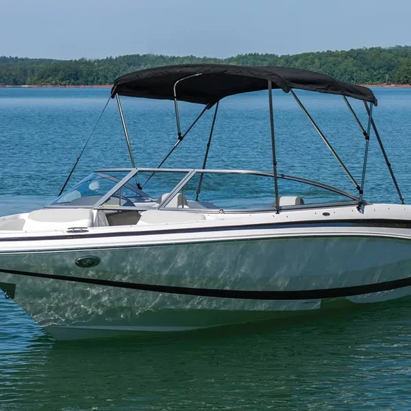 Taylor Made Hot Shot Bimini BoaTop, 8&L x 42x22H x 85x22-90x22W, Black