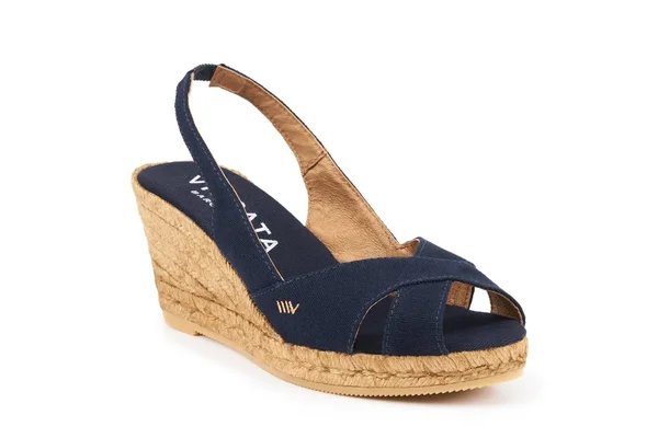 Calella Women's Slingback Wedge Espadrille, Viscata 10 US (41EU), Navy Blue