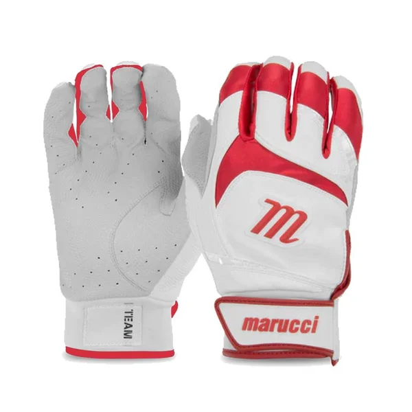Marucci Adult Signature Batting Gloves - White