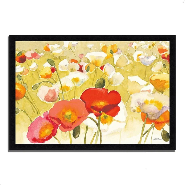 Tangletown Fine Art 22x22 x 32x22 My Iceland Plot I by Shirley Novak Framed Painting Print