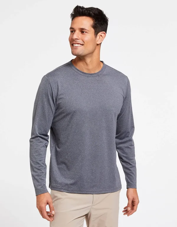 Sun Protective Long Sleeve T-Shirt UPF50+ for Men - UV Protection Dark Navy