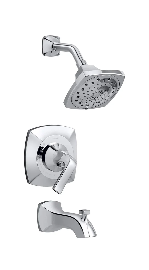 Rubicon Rite-Temp Bath and Shower Trim with Lever Handle, 1.75 GPM