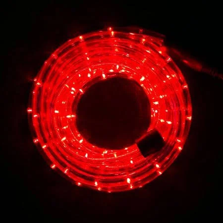 The Holiday Aisle LED Rope Light - Size: 0.5 inch H x 0.5 inch W x 600 inch D, Red