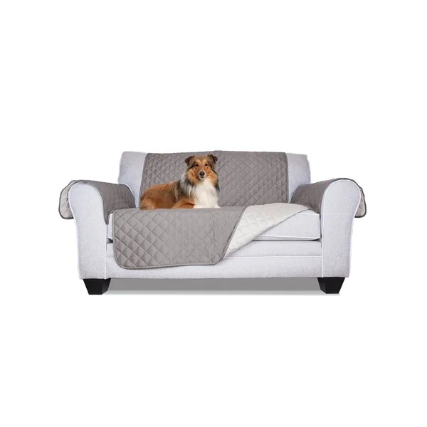 FurHaven Reversible Water-Resistant Furniture Protector Gray/Mist Sofa, 117" x 70"