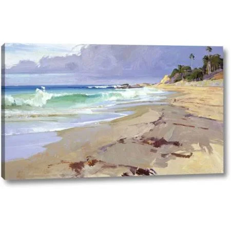 Highland Dunes 'Weather Change' by Marcia Burtt Giclee Art Print on Wrapped Canvas, Size: 14 inch H x 24 inch W x 1.5 inch D, Be