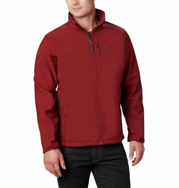 Columbia Men's Ascender Softshell Front-Zip Jacket - Red Jasper, 6X