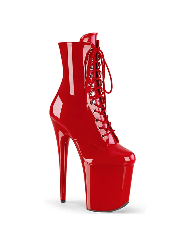 Women's Pleaser Flamingo 1020 Ankle Boot, Size: 11, Red
