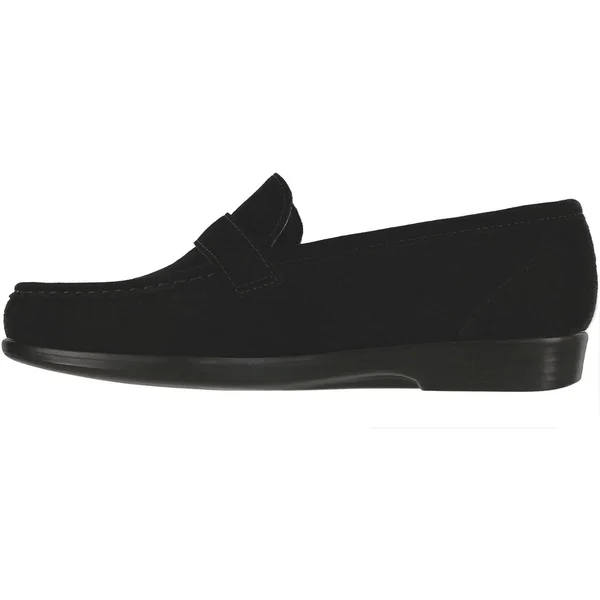 SAS Women's Lara Black Suede 7.5 Wide