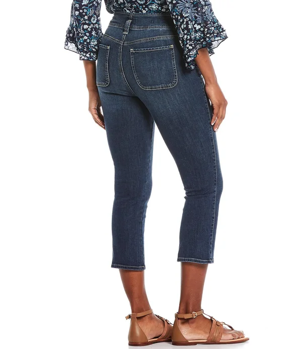 Nydj AMI Skinny High-Rise Hollywood Waist Capri Jeans - 6
