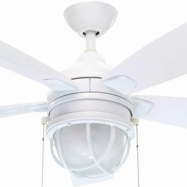 Hampton Bay Seaport 52 in. LED Indoor/Outdoor White Ceiling Fan