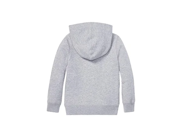 Polo Ralph Lauren Little Girls French Terry Hoodie - Light Grey Heather - Size 6