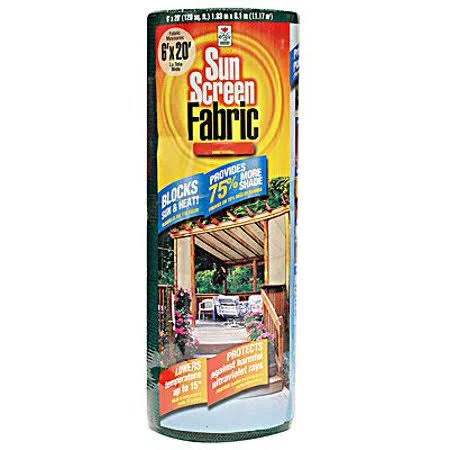 Easy Gardener 75020p 6x20 Blk Sun SCR Fabric, Size: One Size