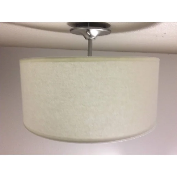 Rockies Containers 16 in. 2-Light Brushed Nickel Semi-Flush Mount