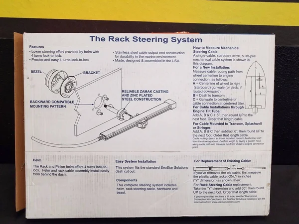 Seastar Solutions SS14116 Rack Steering System 16&