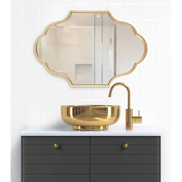 Kate and Laurel Rowla Framed Wall Mirror - 18x24 - Black