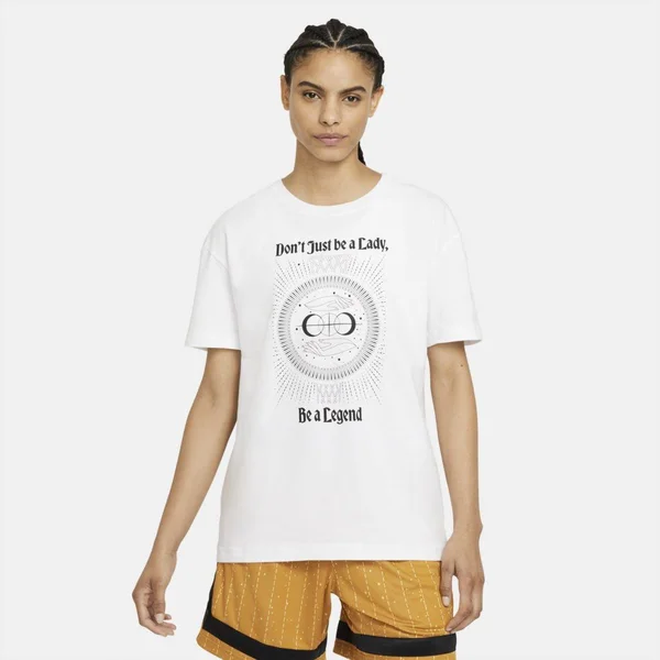 Nike Women's Legend Basketball Boyfriend T-Shirt, Medium, White