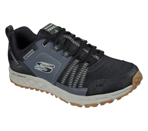 Skechers Men's Escape Plan Sneakers, Black/Gray, 8.5