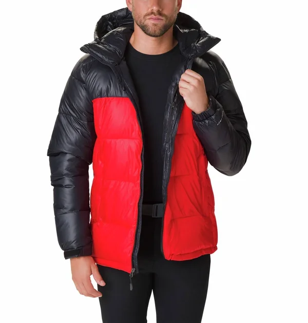Columbia Pike Lake Hooded Jacket Mountain Red Black