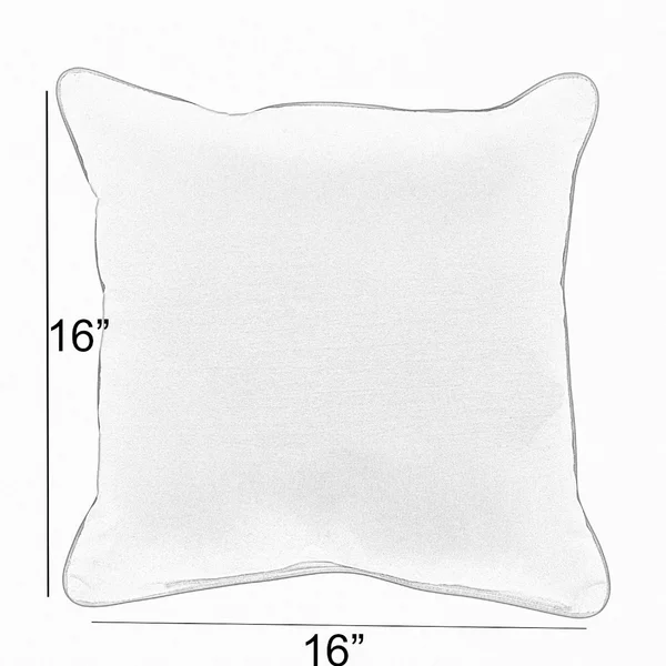 Aqua Blue Corded Indoor/ Outdoor Pillow Set (Set of 2) 16 in x 16 in