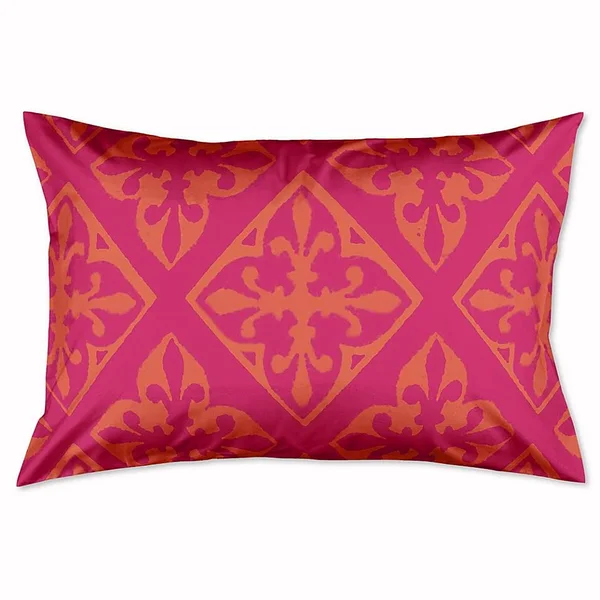 Boho King Pillow Sham in Pink