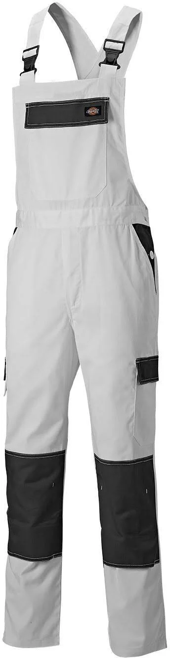 Dickies Everyday Bib and Brace White 30x22