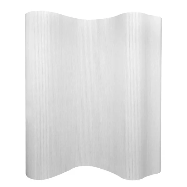 vidaXL Room Divider Bamboo White 98.4x22x65x22