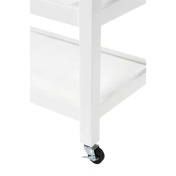 Convenience Concepts American Heritage Butcher Block Top Kitchen Cart