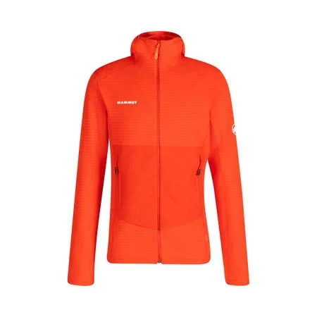 Mammut Versatile and Comfortable Midlayer Hooded Jacket Red M