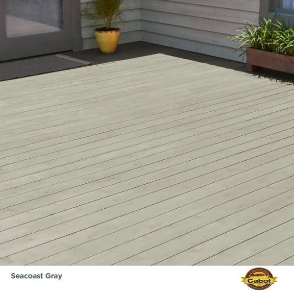 Cabot Pre-Tinted Seacoast Gray Semi-Solid Exterior Wood Stain and Sealer (5-Gallon)