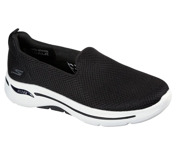 Women's Skechers GOwalk Arch Fit Grateful Slip-On, Size: 7.5, Black
