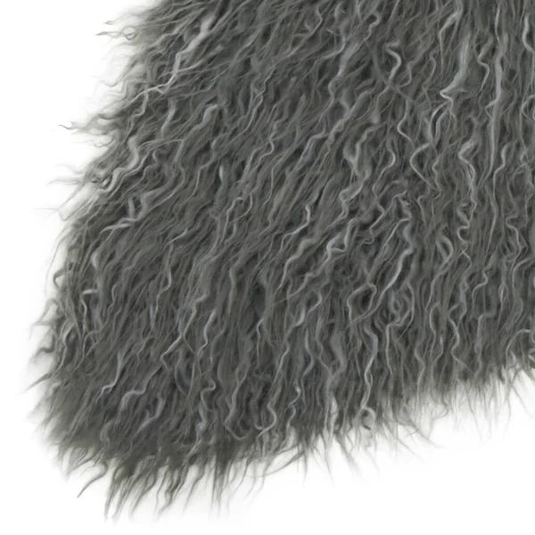 Alexander Home Rustic Faux Fur Shaped Curly Hair Shag Area Rug - Size: 3& x 5&, Beige