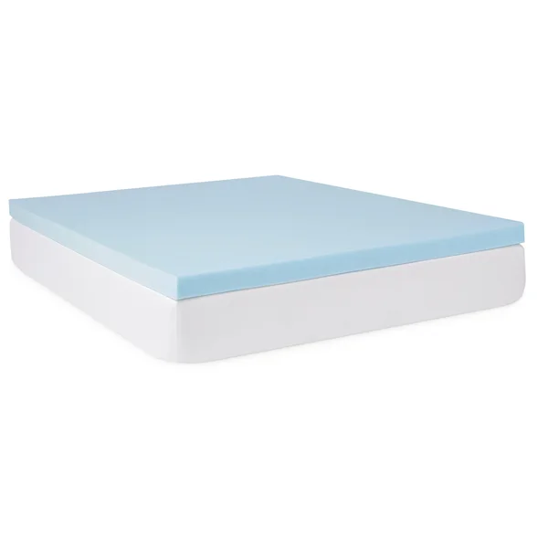 Lucid Comfort Collection 3-Inch Gel Memory Foam Mattress Topper with Premium Waterproof Mattress Protector - Size: Queen