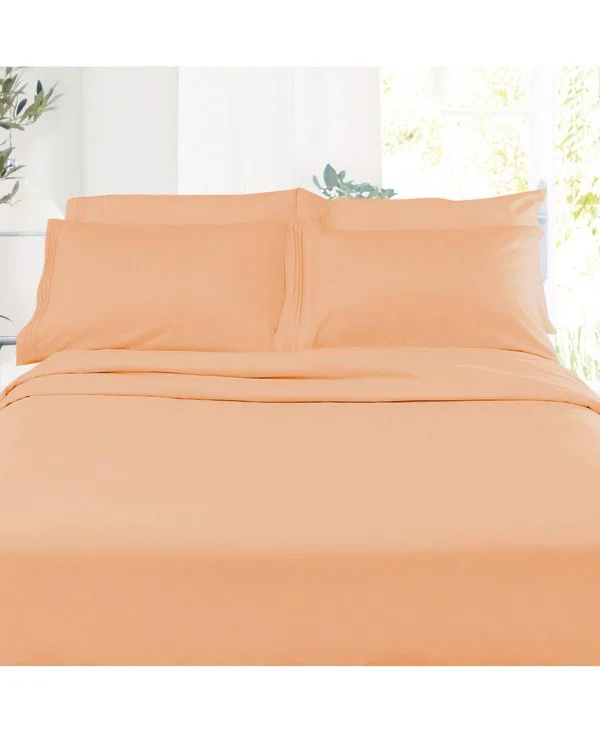 Premier 1800 Series Deep Pocket 4 pc. Sheet Set, Queen - Burgundy