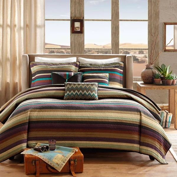 Madison Park Yosemite 6-Piece Quilted Coverlet Set, Full/Queen