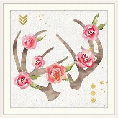 &Wild Bohemian IV& by Jess Aiken Graphic Art Print Great Big Canvas Format: White Frame - Size: 38x22 H x 38x22 W x 1x22 D