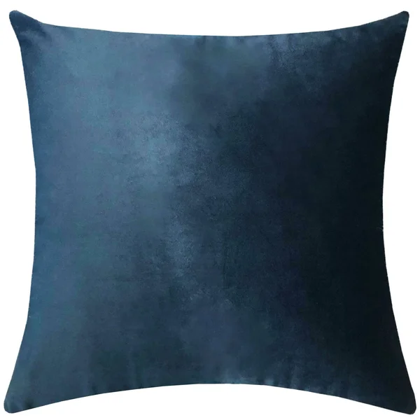 Rodeo Home Costella All Over Velvet Wave Design Decorative Oversized Pillow 23x22H x 23x22W - Navy