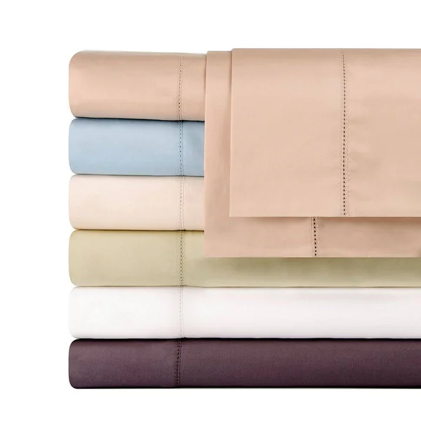 Celeste Home 610 Thread Count Pima Cotton Sheet Set, Queen, Grey
