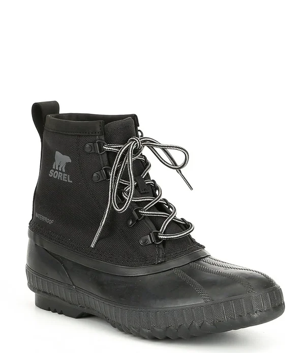 Sorel Cheyanne II Short Nylon Boot - Men's Black/Black - 8.5