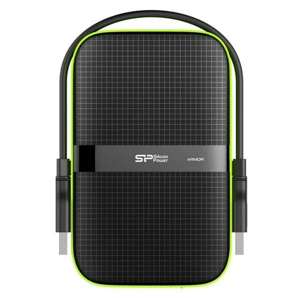 Silicon Power 1TB Black Rugged Portable External Hard Drive Armor A60, Shockproof USB 3.0 for PC, Mac, Xbox and PS4