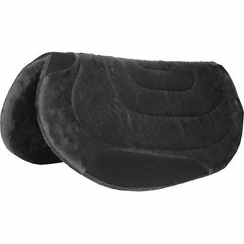 Mustang Princess Fleece Round Barrel Pad Black, Size: 30