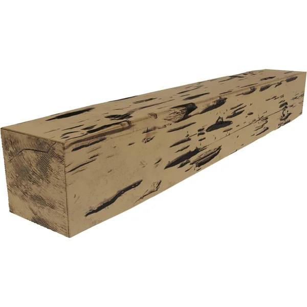 Ekena Millwork MANUPC08X10X72NG 8x22H x 10x22D x 72x22W Pecky Cypress Faux Wood Fireplace Mantel - Natural Golden Oak
