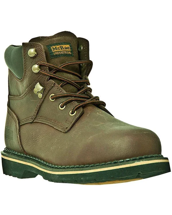 McRae Industrial Men's Steel Toe Lacer Brown Boots