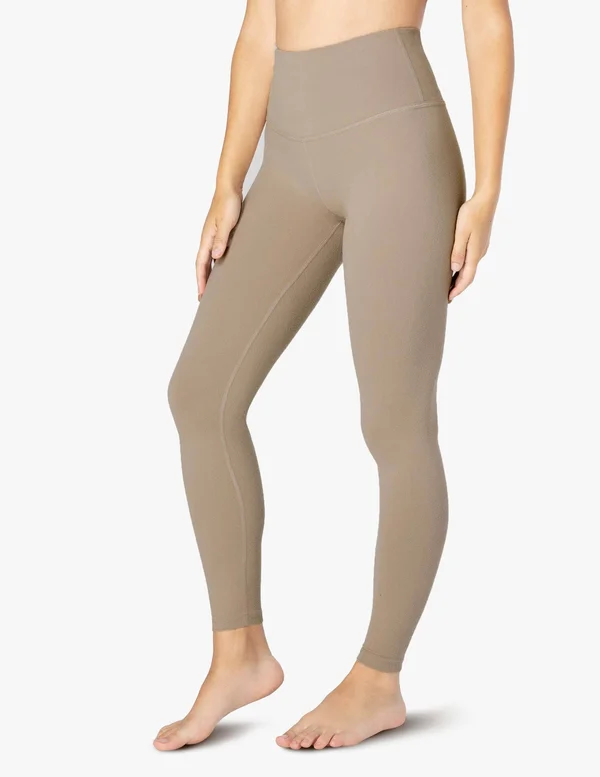 Beyond Yoga Women's Caught in the Midi High Waisted Leggings - Desert Suede X-Large, Spandex