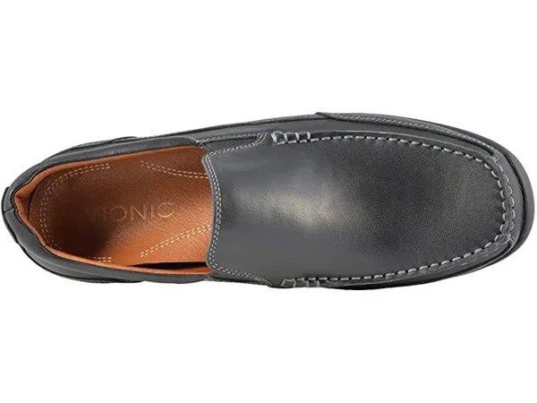 Vionic Preston Loafer Black Black Leather, 9.5, M