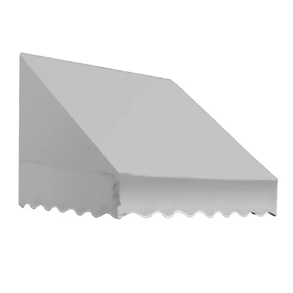 Awntech 10.38 ft. Wide San Francisco Window/Entry Awning (44 in. H x 36 in. D) Black/White
