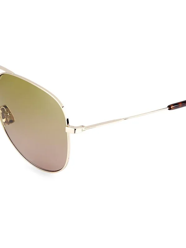 Saint Laurent Men's Classic 59mm Pilot Sunglasses - Gold One-Size