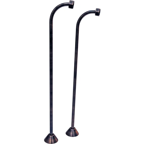 Westbrass D135-07 Single Offset Bath Supply - Satin Nickel