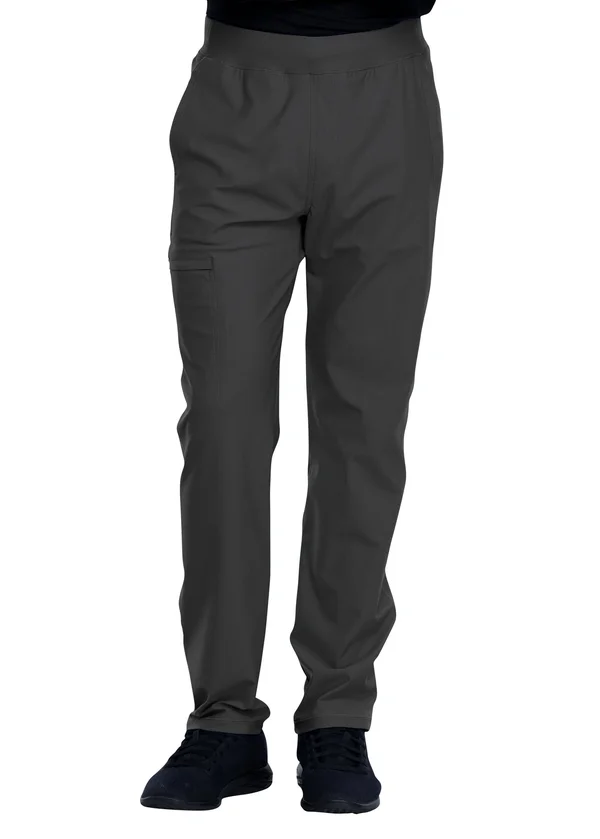 Cherokee Form Men's Tapered Leg Pull-On Petite Pant - Pewter (3XL)