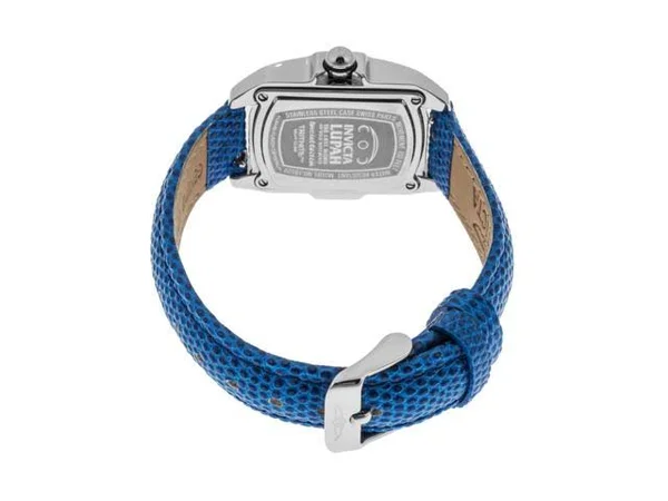 Invicta 19520 Women's Lupah Mop Dial Blue Leather Strap Crystal Watch